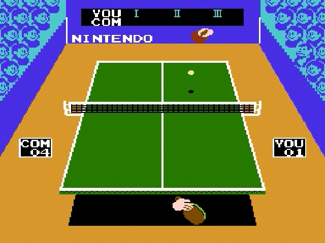 Smash Ping Pong screenshot 3 for Famicom Disk System